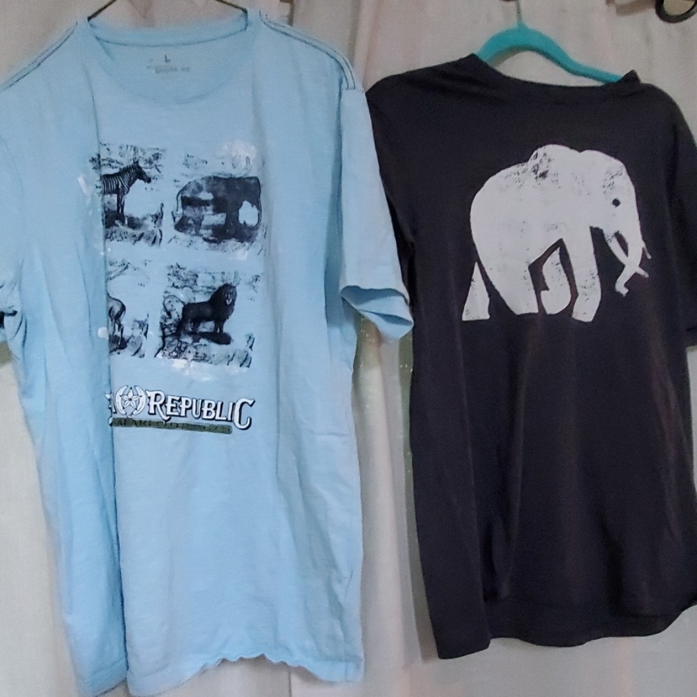 2 Men's Banana Republic cotton tee shirts